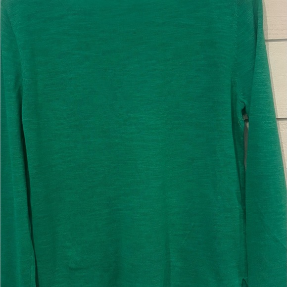 J. Jill NWT Surf Green Long Sleeve Tee. Linen cotton blend. Size small - Picture 8 of 13